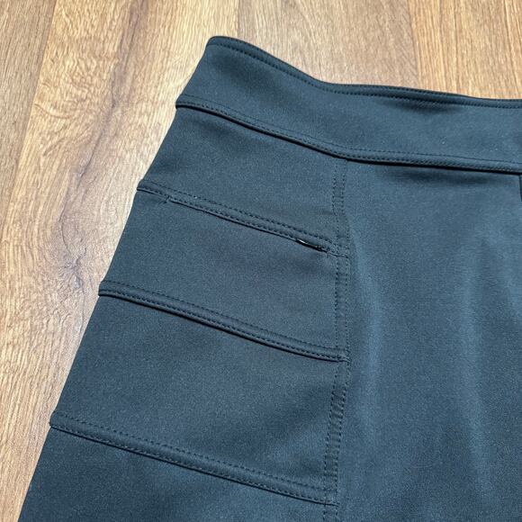 Athleta Womens Black Scuba Skirt Fleece Lined Size XS Warm Winter Layers - Picture 3 of 9